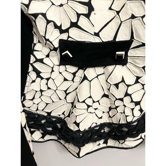 Vintage Y2K 90s Tricot Chic Italian Floral Blazer $350+ Grunge Chic 42 US 6 - Picture 10 of 13